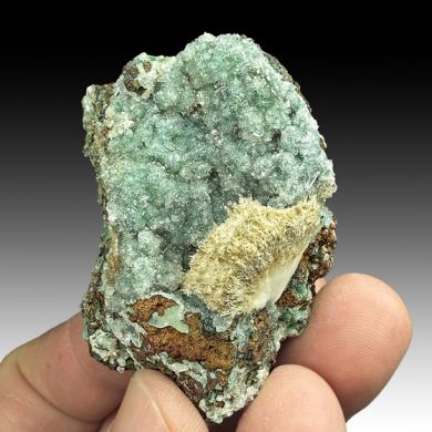 Heulandite with Celadonite, Mesolite
