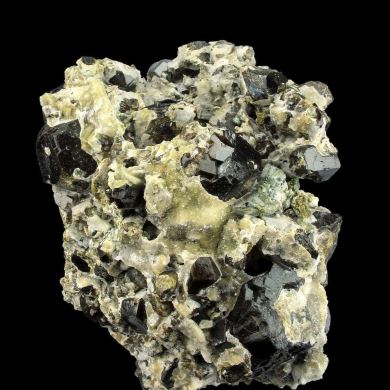 Andradite Garnet in Quartz