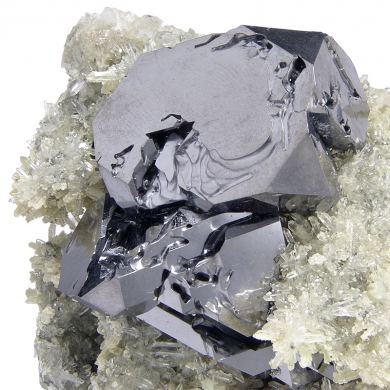Galena, calcite