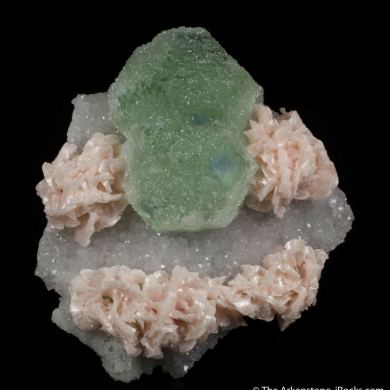 Fluorite with Dolomite and Quartz