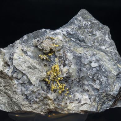 Gold with Quartz and Sphalerite