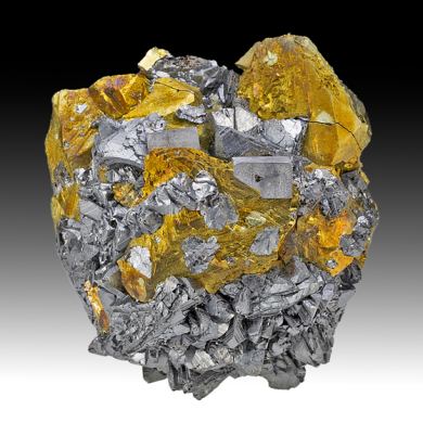 Chalcopyrite with Sphalerite, Galena