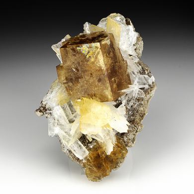 Fluorite with Calcite, Celestine