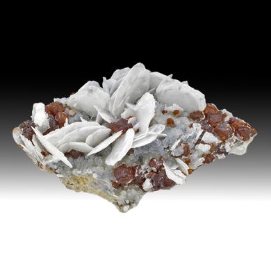 Barite with Sphalerite, Quartz