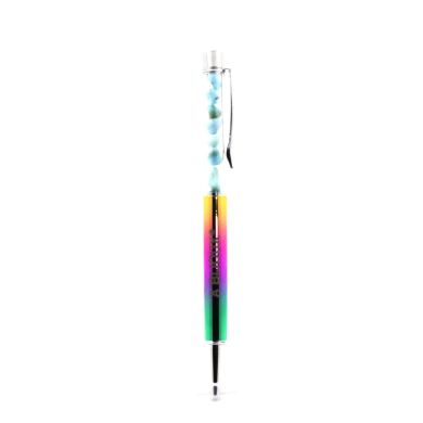 Raw Larimar mineral pen Dominican Republic.