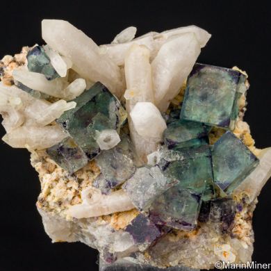 Fluorite with Quartz