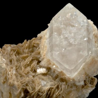 Topaz on Clevelandite and Muscovite