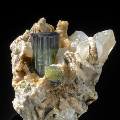 Elbaite -multicolor with Quartz, Cookeite etc.