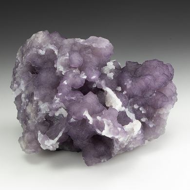 Fluorite on Quartz after Calcite