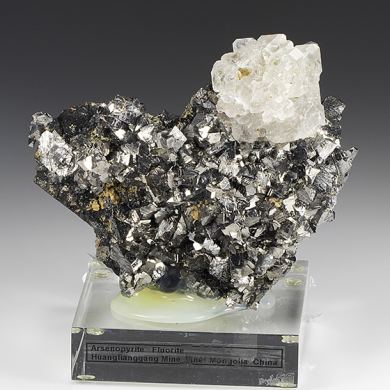 Fluorite with Arsenopyrite, Magnetite