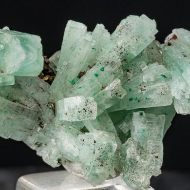 Barite with Malachite