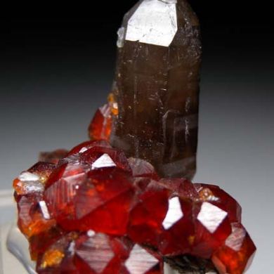 Spessartine with Quartz