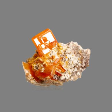 Wulfenite with Mimetite