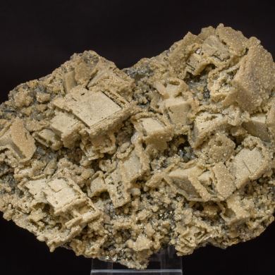 Siderite after Calcite with Pyrite
