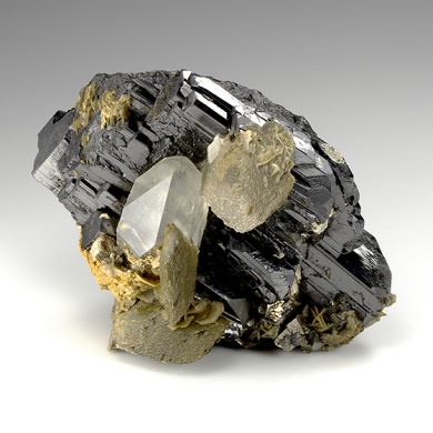 Ferberite with Siderite, Quartz
