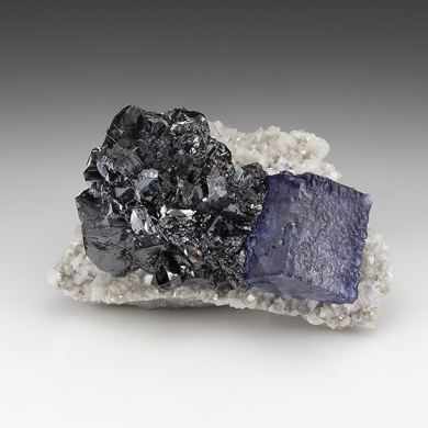 Fluorite with Sphalerite, Dolomite