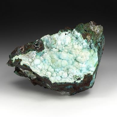 Chrysocolla with Calcite