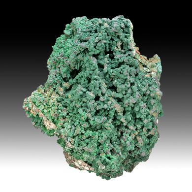 Malachite with Cuprite