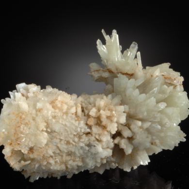 Pectolite -  prismatic crystals in radiating clusters